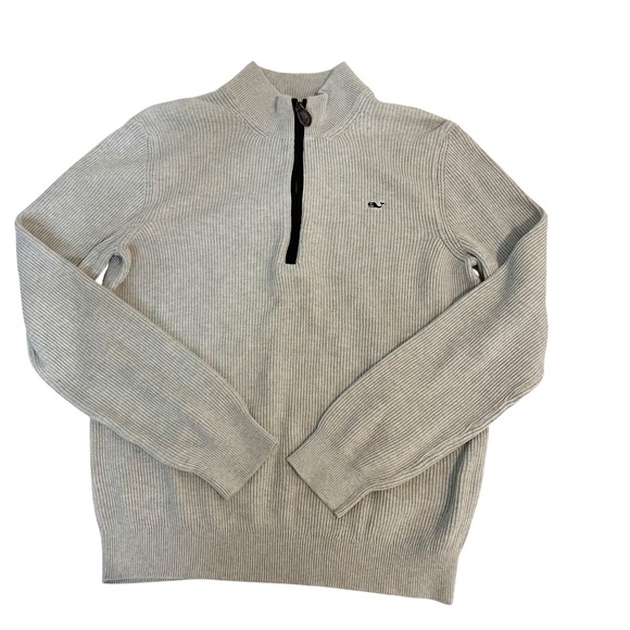 Vineyard Vines Other - Vineyard Vines Mens Saltwater Quarter Zip Ribbed Sweater Preppy - Size XS
